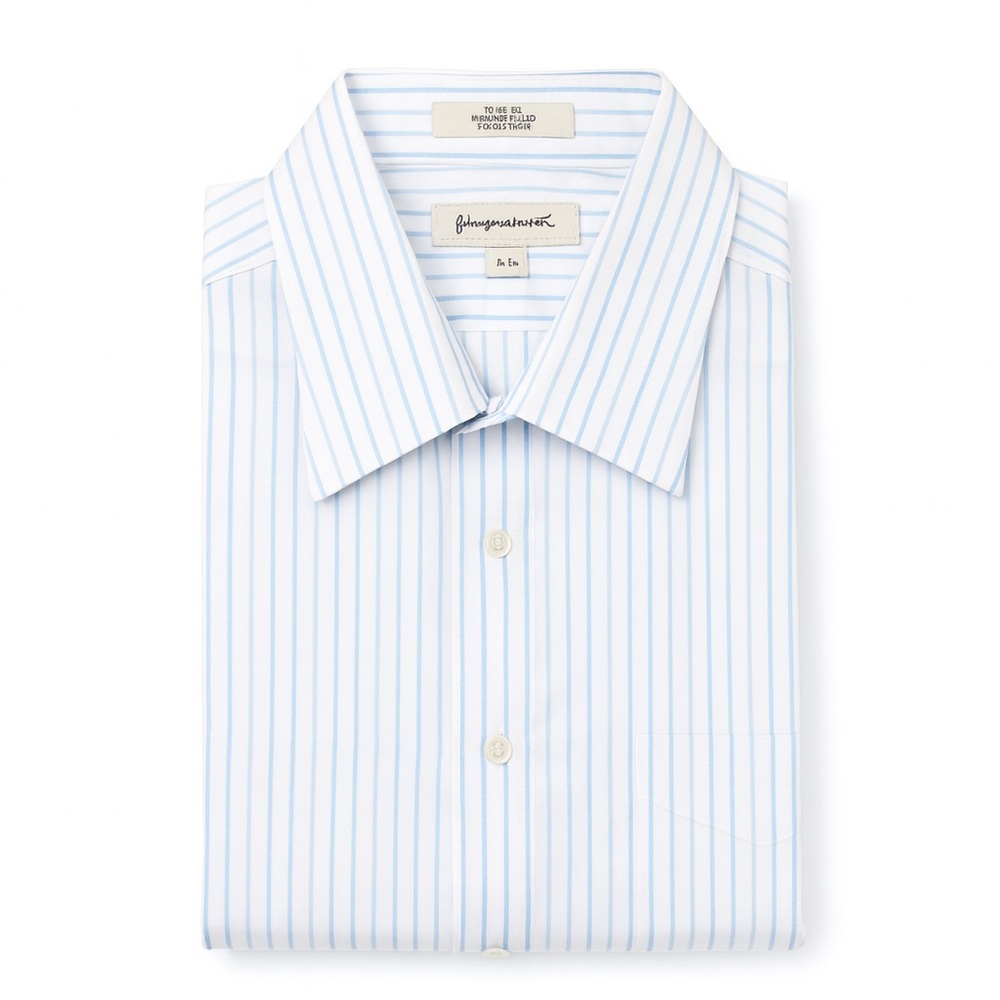 John W. Nordstrom Light Blue Striped Dress Shirt